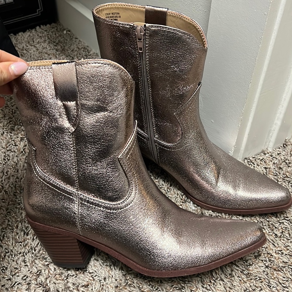 Justfab sparkly cowboy boots